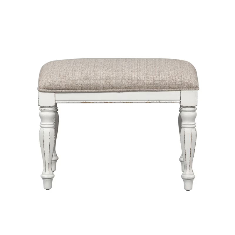 Magnolia Manor - Accent Bench - Antique White