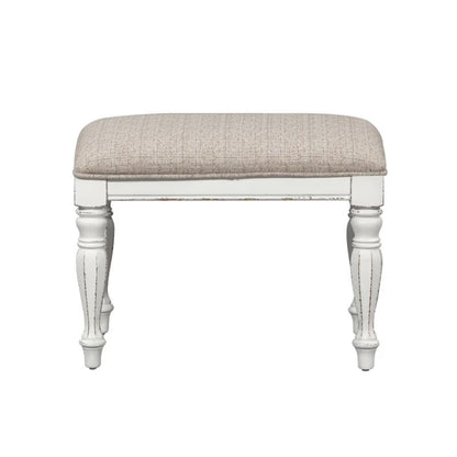 Magnolia Manor - Accent Bench - Antique White