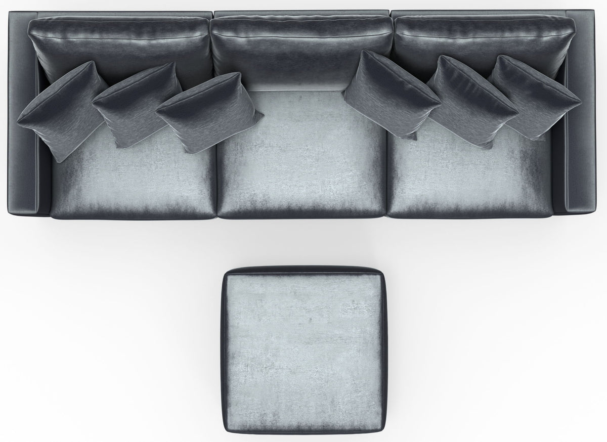 Remington - Modular Sofa And Cocktail Ottoman - Slate
