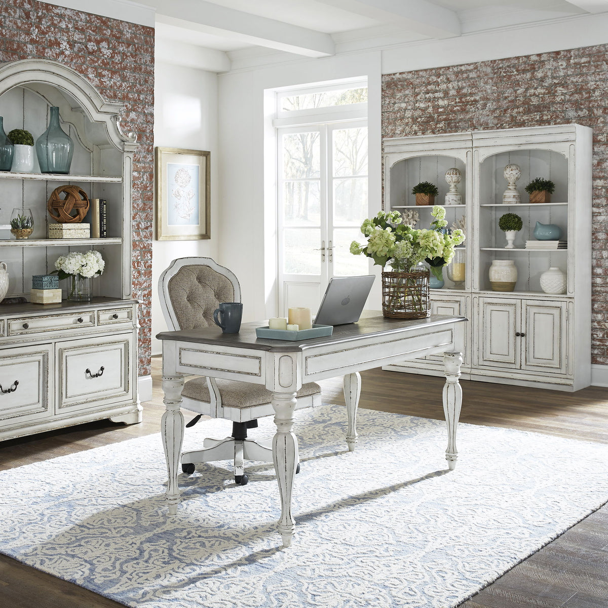 Magnolia Manor - Bunching Bookcase - Antique White