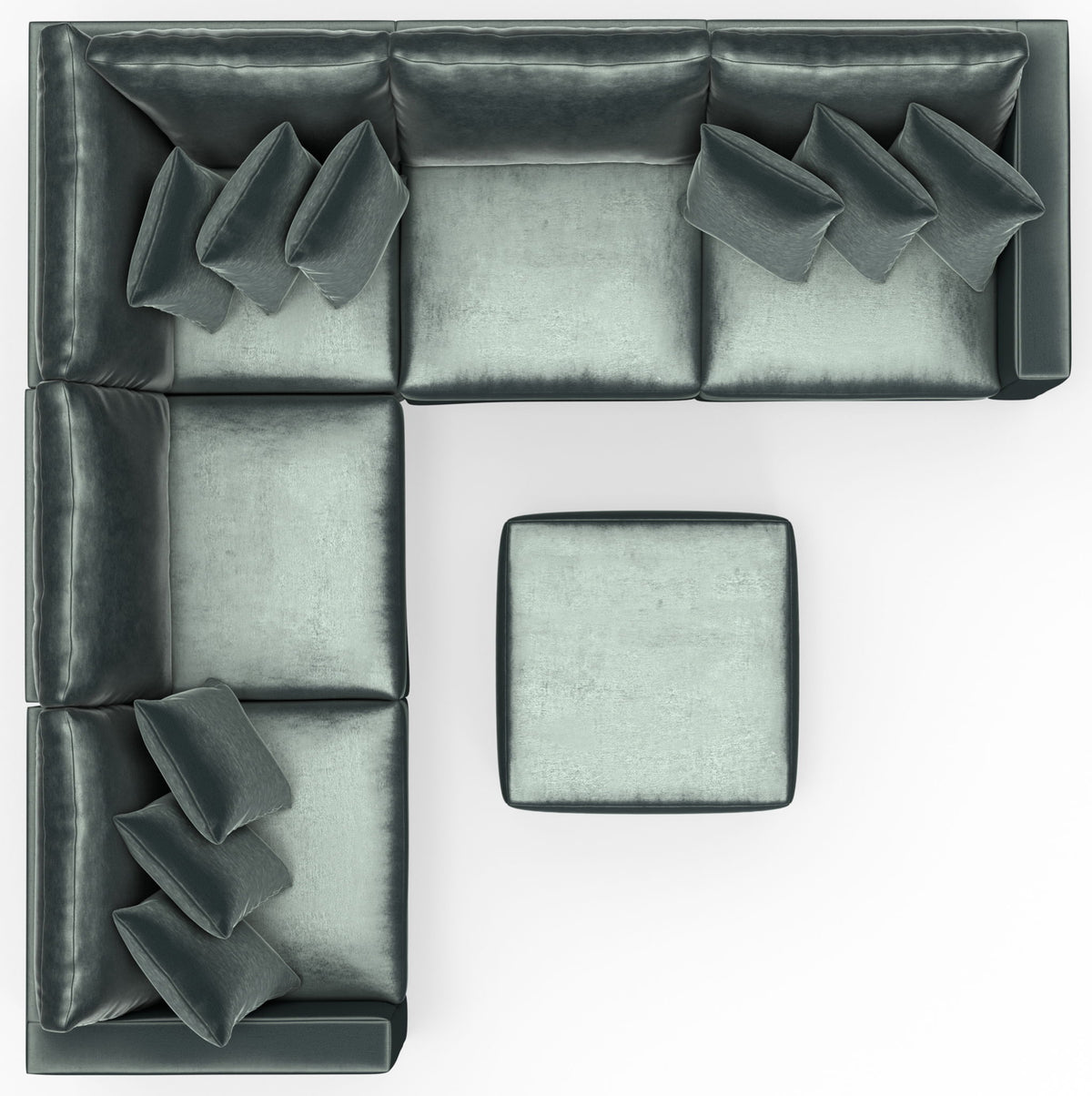 Remington - Modular Sofa And Cocktail Ottoman - Pine