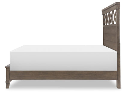 XXX's And OOO's - Queen Panel Headboard - Dark Brown