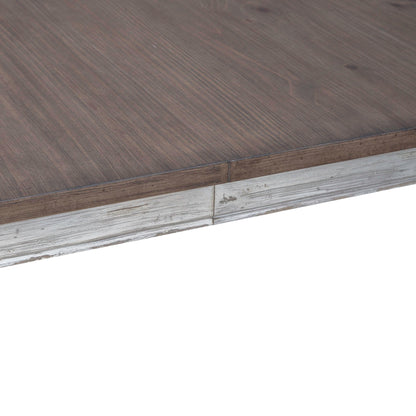 River Place - Rectangular Leg Table - Riverstone White & Tobacco