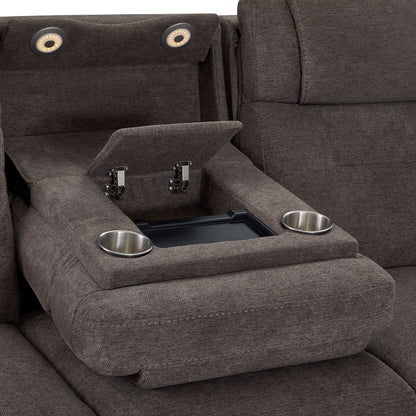 Zofa - Power Sleep Sofa With Power Headrests & Lumbar