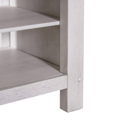 Lindsey Farm - Kitchen Island Base - Weathered White & Sandstone