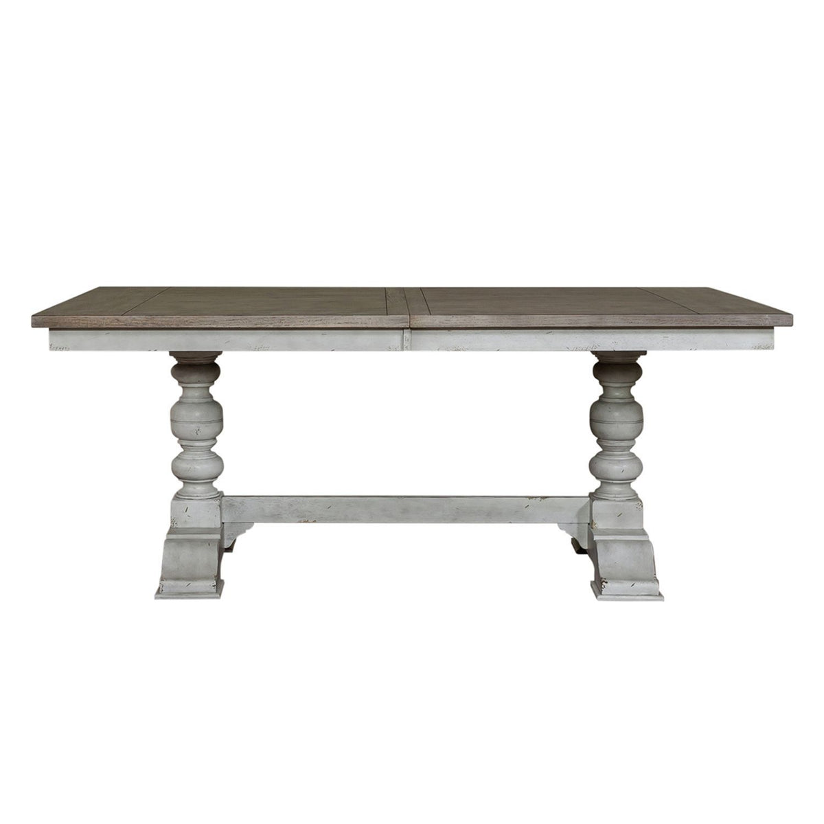 Whitney - Trestle Table Top - Antique Linen / Weathered Gray