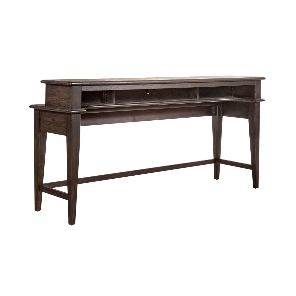 Mill Creek - 4 Piece Console Set (Bar Console & 3 Stools) - Peppercorn