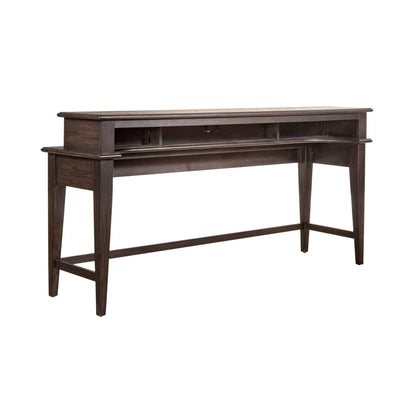 Mill Creek - 4 Piece Console Set (Bar Console & 3 Stools) - Peppercorn