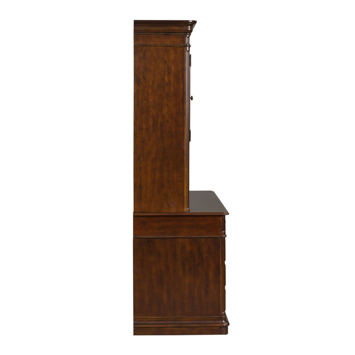 Brayton Manor - 2 Piece Jr Executive Credenza - Dark Brown