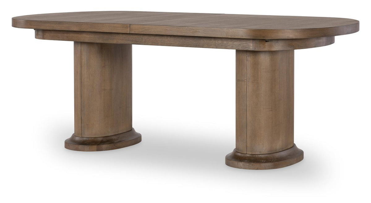 Harmony - Double Pedestal Dining Table Top - Ovation Tweed