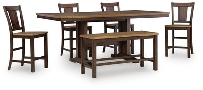 Rylandeen - Counter Height Extension Dining Table Set