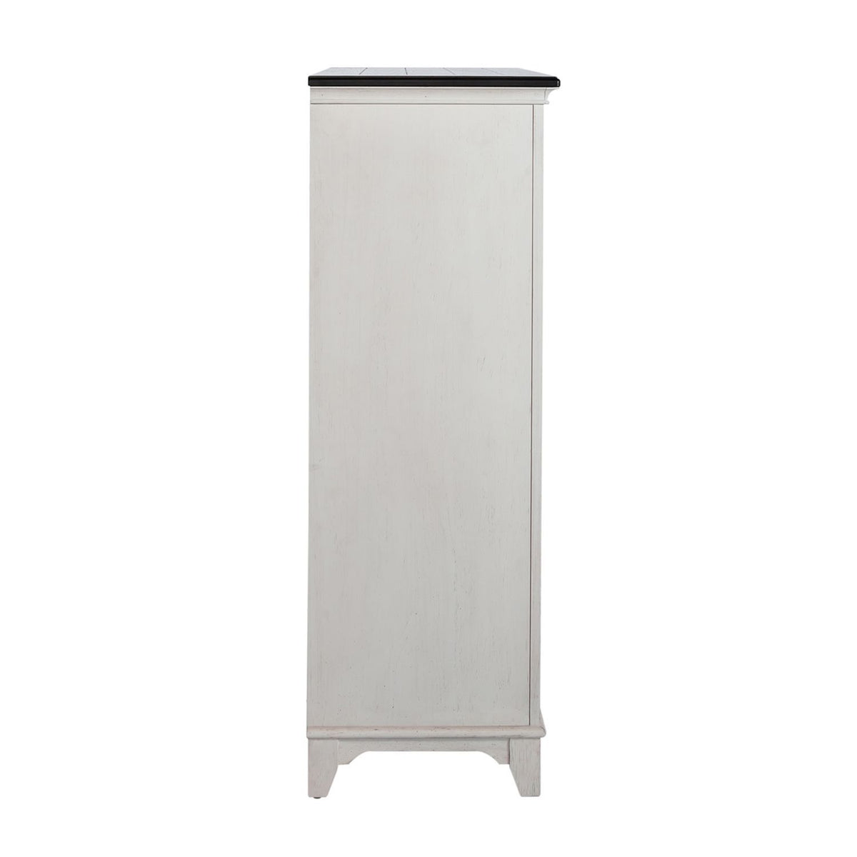 Allyson Park - 5 Drawer Chest - Wirebrushed White / Charcoal