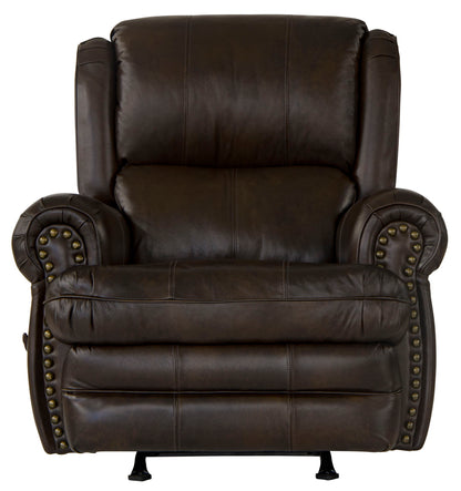 Roberto - Leather Rocker Recliner - Cocoa