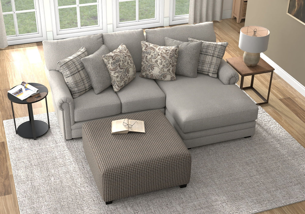 Livingston - Sectional With Comfort Coil Seating, 40" Cocktail Ottoman And Accent Pillows Included