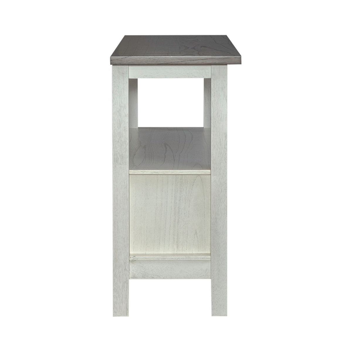 Brook Bay - Sideboard - Textured White / Carbon Gray