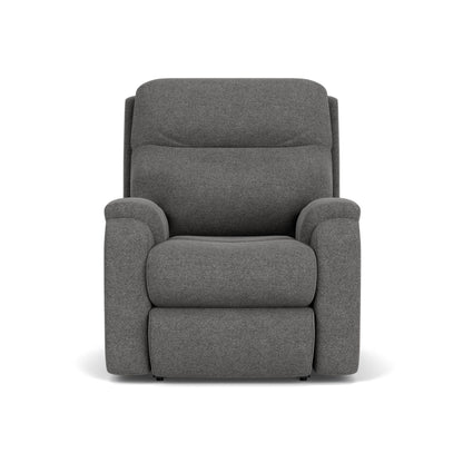 Penn - Transitional Fabric Power Rocking Recliner With Power Headrest & Lumbar