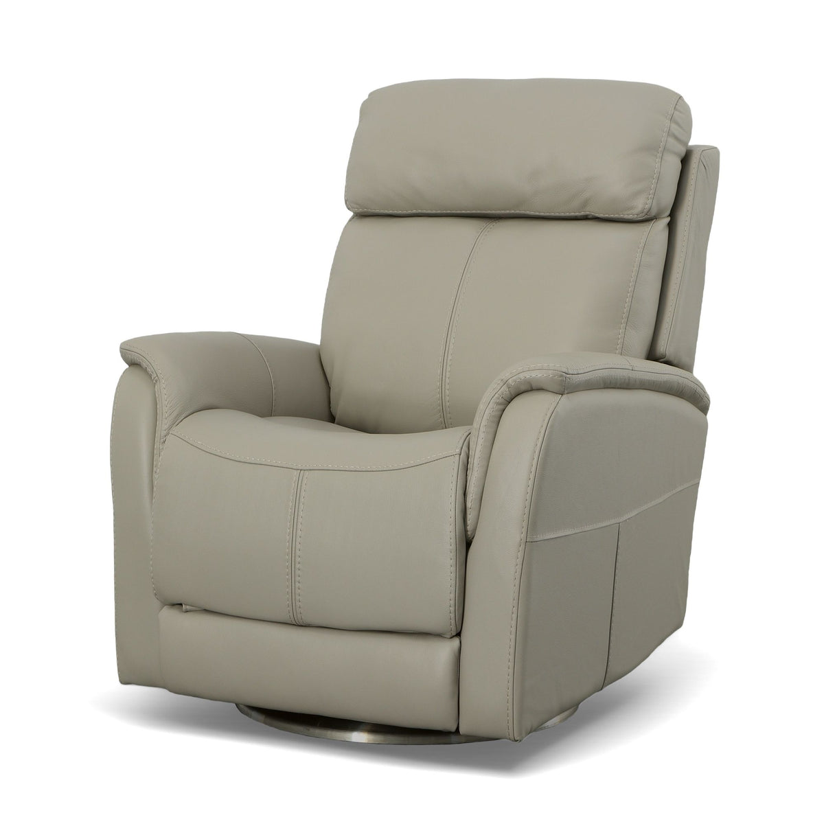 View - Power Swivel Recliner With Power Headrest