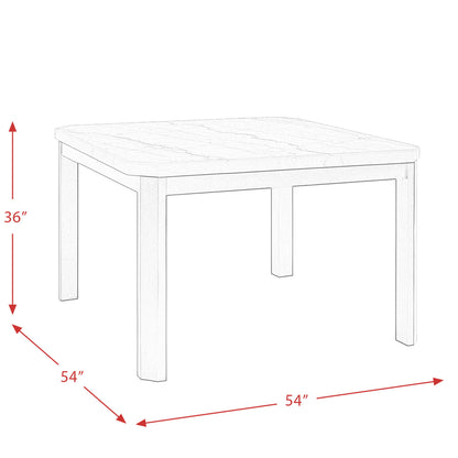 Francesca - Square Counter Height Dining Set
