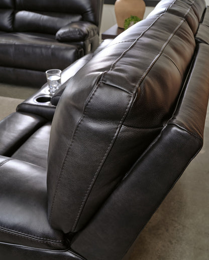 Mountainous - 2 Seat Power Reclining Sofa With Adj Headrest - Eclipse