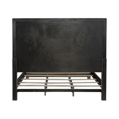 Skyview Lodge - King Panel Bed - Cobblestone