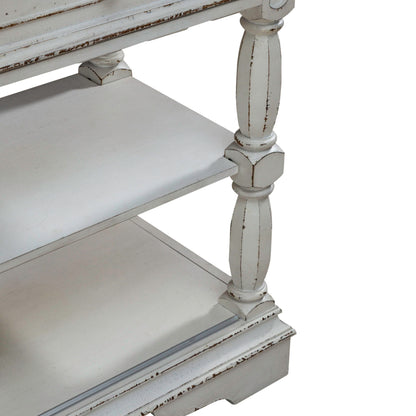 Magnolia Manor - Bar Cart - Antique White