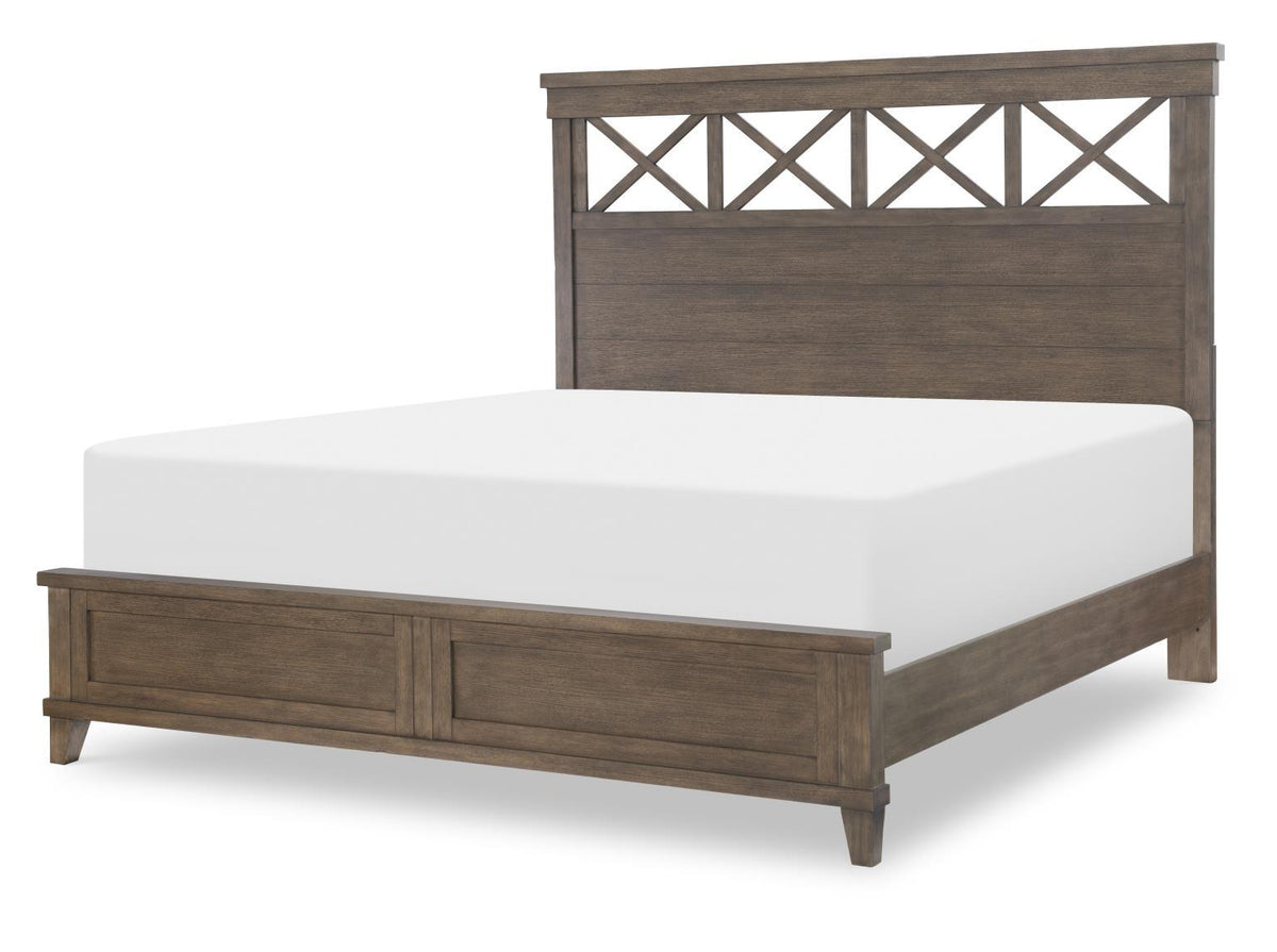 XXX's And OOO's - Queen Panel Headboard - Dark Brown