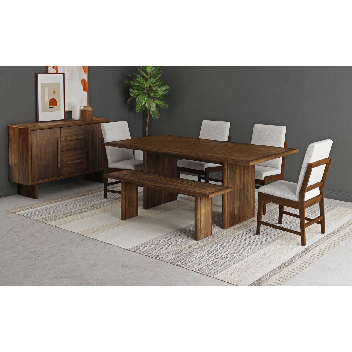 Brisbane - Dining Table - Brown