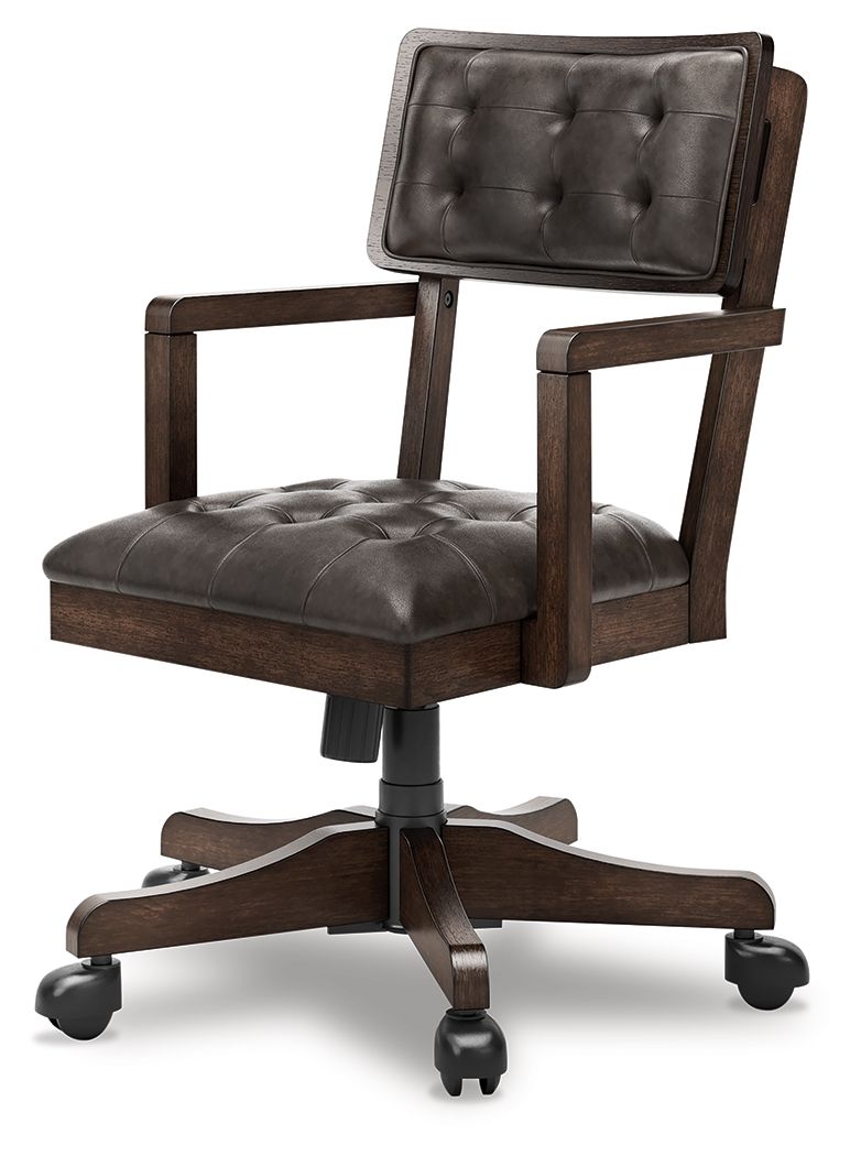 Breckington - Home Office Desk Chair - Dark Brown