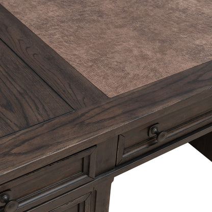 Paradise Valley - Executive Desk - Saddle Brown