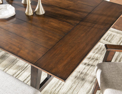 Fenmore - Trestle Dining Table - Mocha And Distressed Cherry