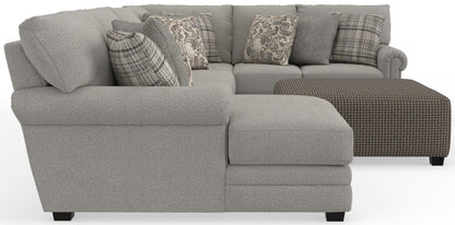 Livingston - Sectional With Comfort Coil Seating, 40" Cocktail Ottoman And Accent Pillows Included