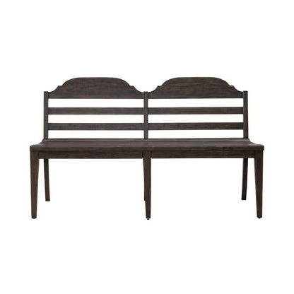 Paradise Valley - Ladder Back Bench - Saddle Brown
