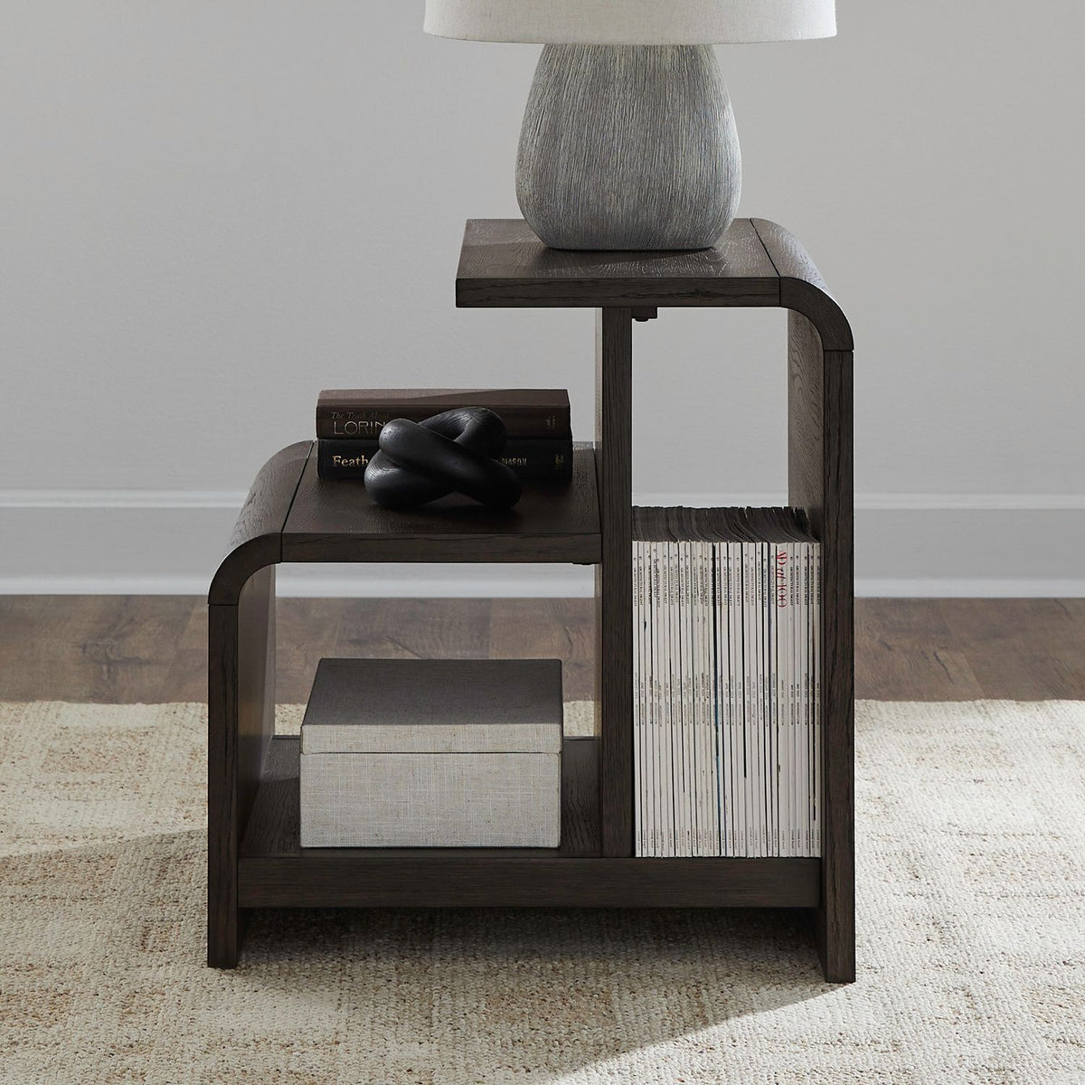 Perspectives - End Table - Espresso