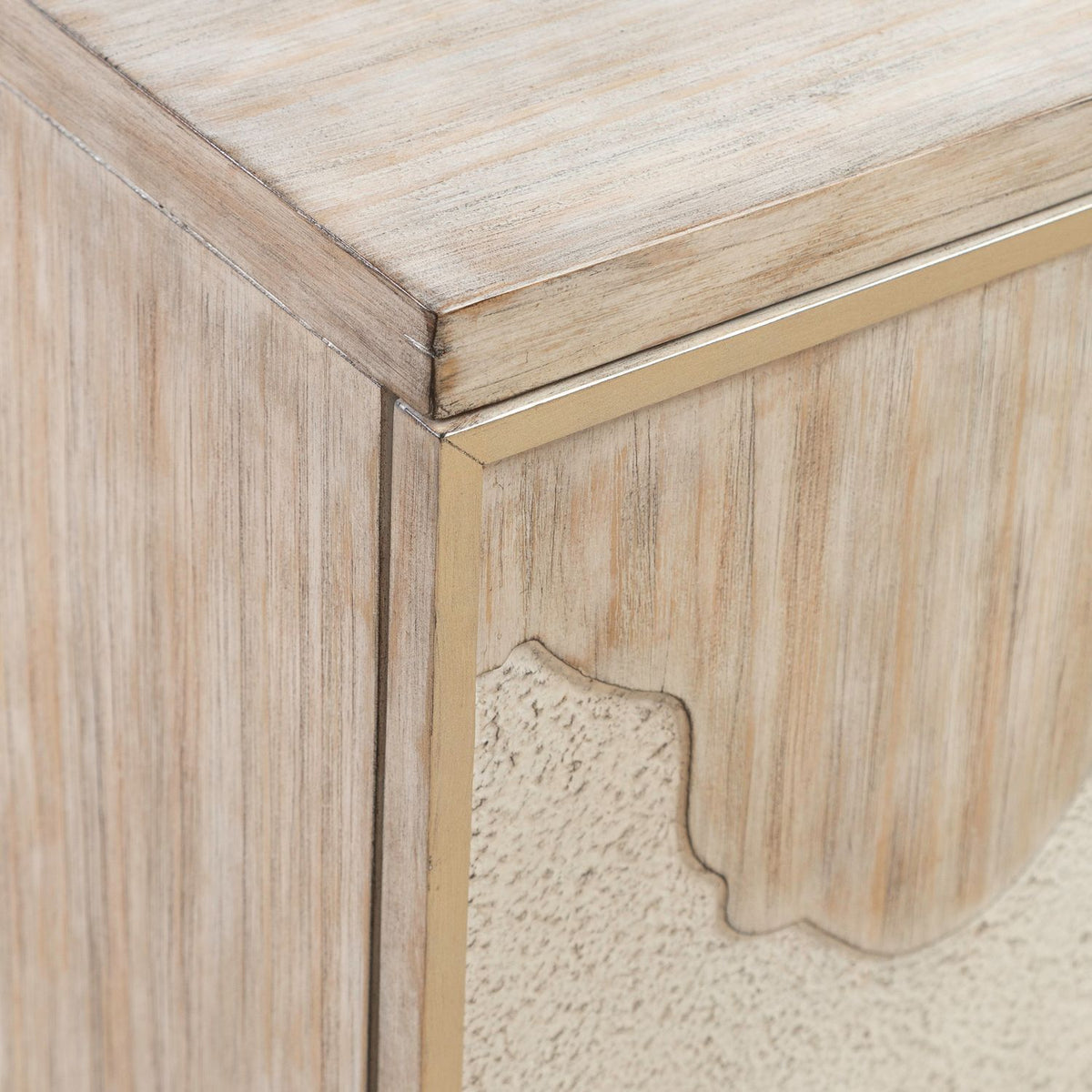 Terrace - 4 Door Accent Cabinet - Gravel
