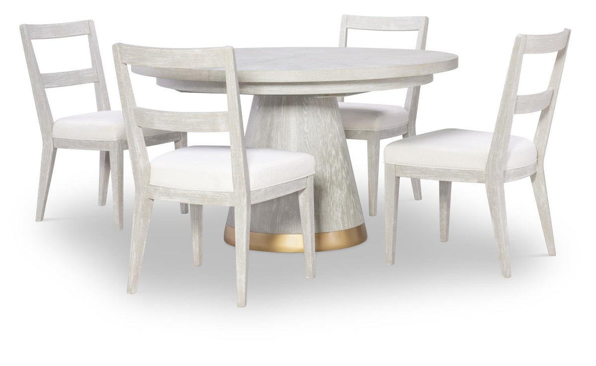 Miramar - Complete Round Dining Table - Oyster