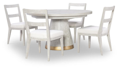 Miramar - Complete Round Dining Table - Oyster