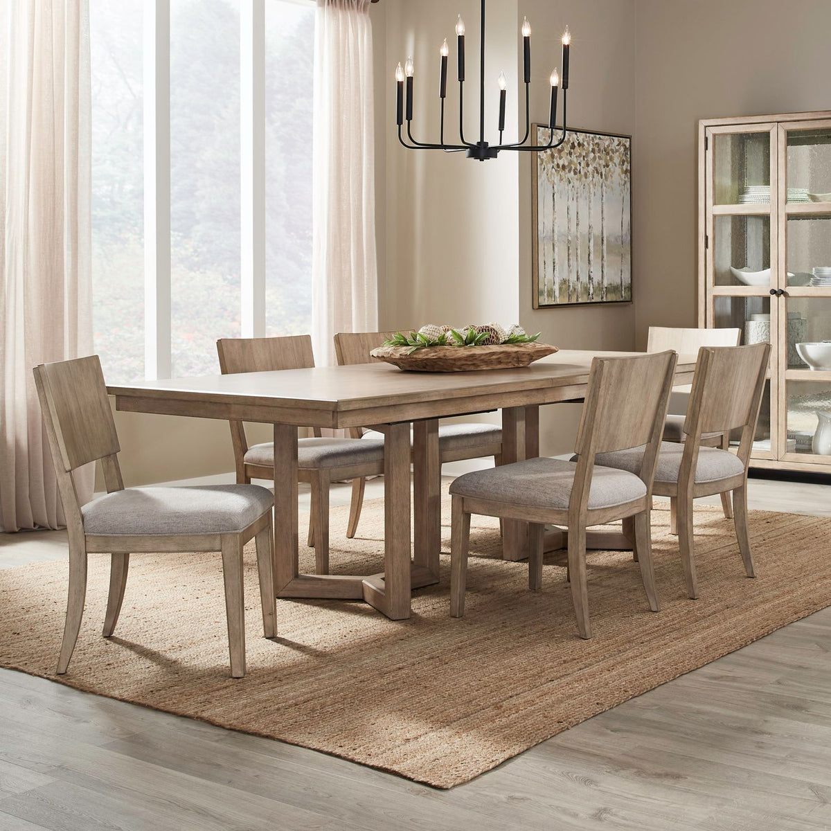 Proximity Place - Double Pedestal Table Set