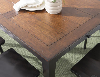 Fenmore - Leg Dining Table - Mocha And Distressed Cherry