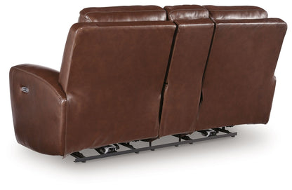 Bexhurst - 2 Pc. - Power Reclining Sofa And Loveseat - Mahogany