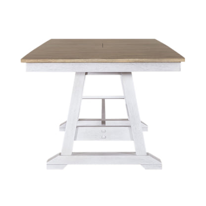 Lindsey Farm - Trestle Table Top - Weathered White & Sandstone