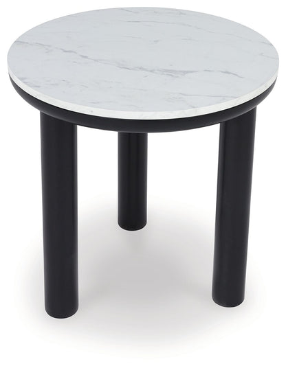 Xandrum - Occasional Table Set (Set of 3) - Black / White