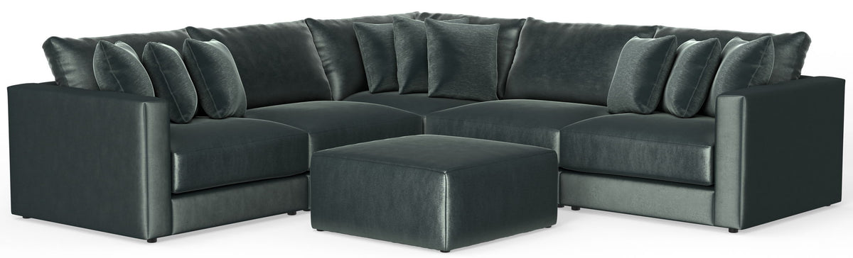 Remington - Modular Sofa And Cocktail Ottoman - Pine