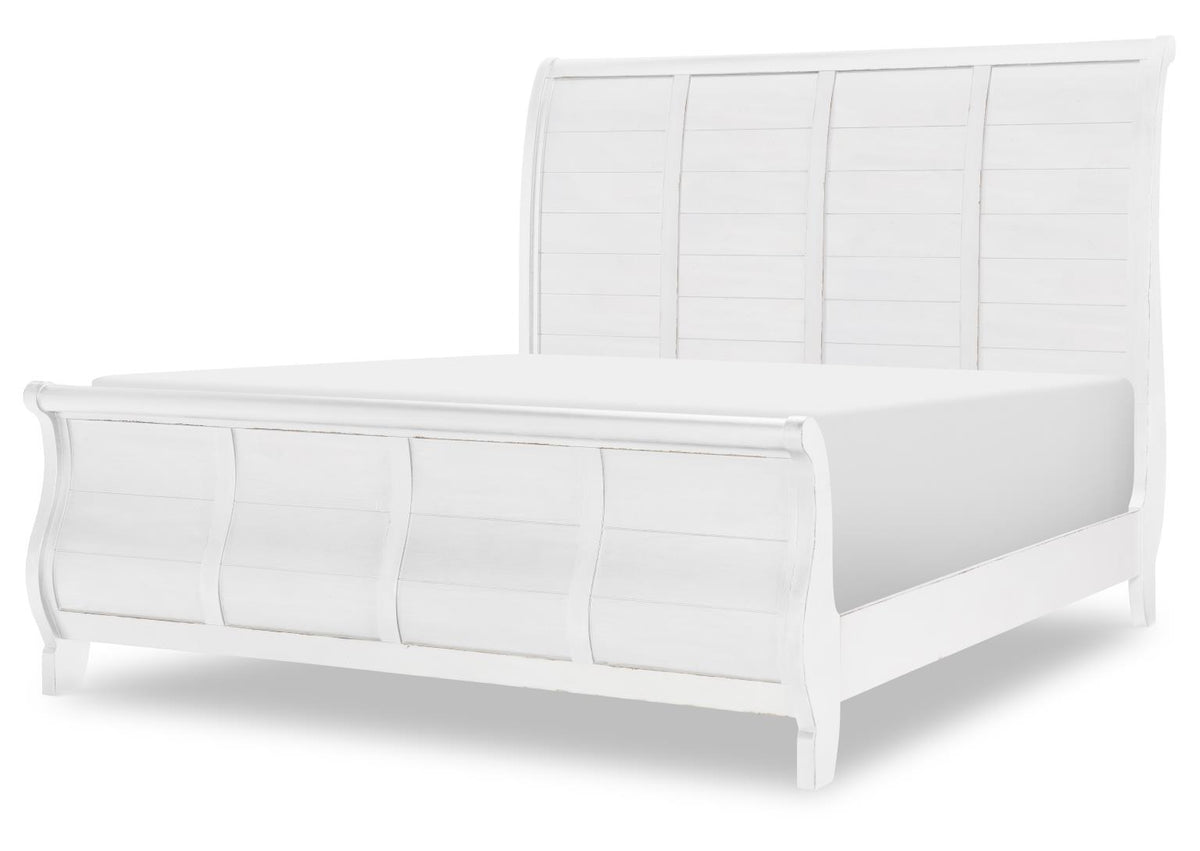 Vintage Market - Sleigh Bed Side Rails Queen / King - Picket Fence