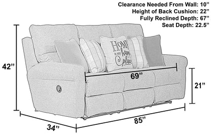 Westport - Power Lay Flat Reclining Sofa