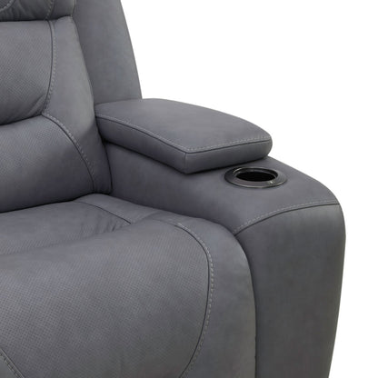 Chapman - Loveseat With Console P2 & ZG - Aline Blue Gray