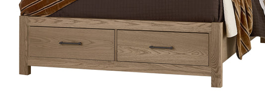 Lodge & Loft - Queen Storage Footboard - Blond Oak