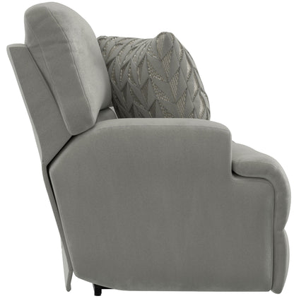 Renaldo - Power Console Loveseat With Zero Gravity Recline - Stone