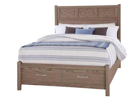 Tide & Timber - King Storage Footboard - Gray Oak
