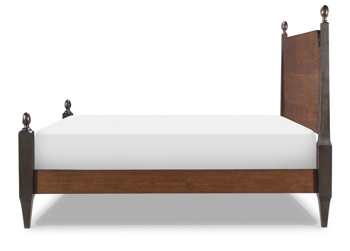 Fenmore - Complete Queen Poster Bed - Mocha And Distressed Cherry