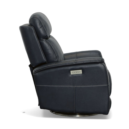View - Power Swivel Recliner With Power Headrest